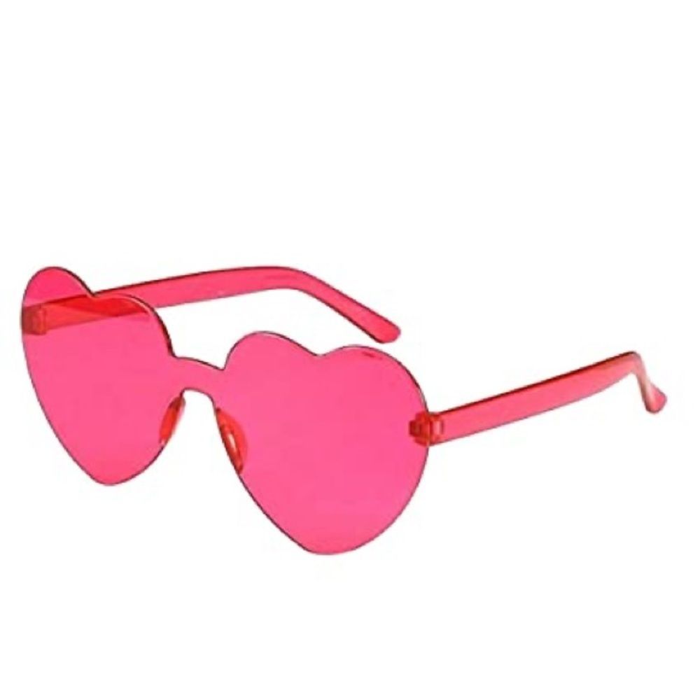 Pink Heart Shaped Sunglasses